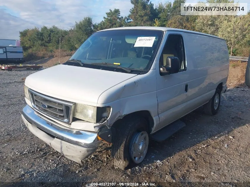 2003 Ford E-250 Commercial/Recreational VIN: 1FTNE24W73HA84714 Lot: 40372107