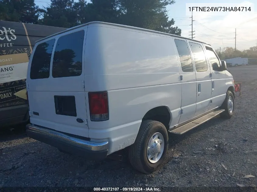 2003 Ford E-250 Commercial/Recreational VIN: 1FTNE24W73HA84714 Lot: 40372107