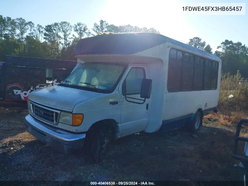 2003 Ford E-450 Cutaway Standard VIN: 1FDWE45FX3HB65457 Lot: 40406538