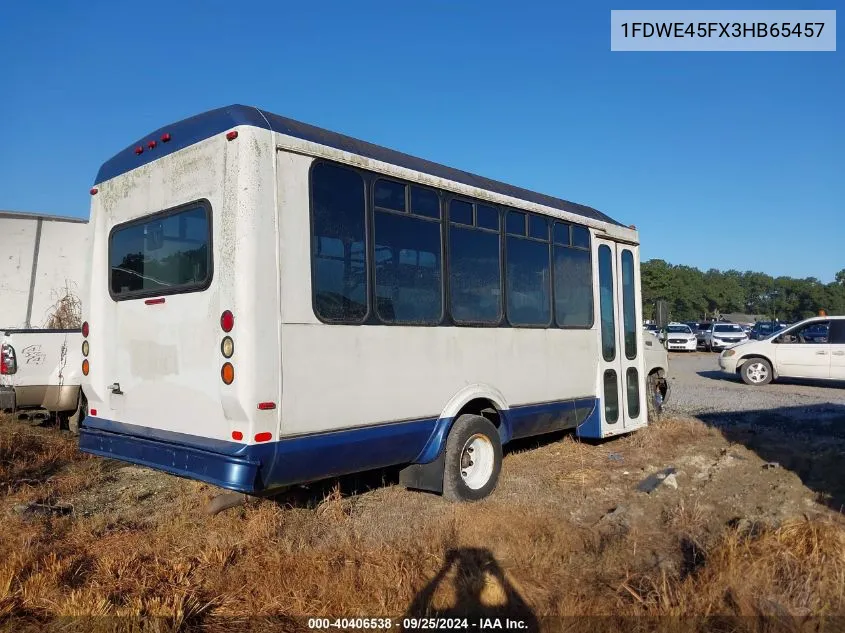 2003 Ford E-450 Cutaway Standard VIN: 1FDWE45FX3HB65457 Lot: 40406538