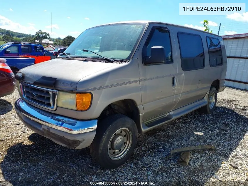 2003 Ford E-250 Recreational VIN: 1FDPE24L63HB72910 Lot: 40430054