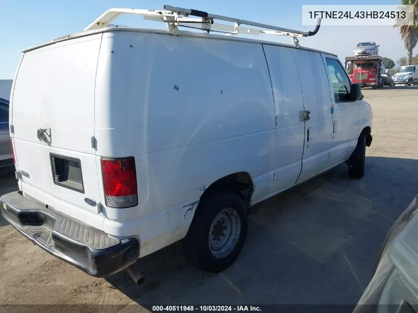 2003 Ford E-250 Commercial/Recreational VIN: 1FTNE24L43HB24513 Lot: 40511948