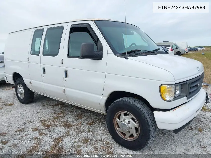 2003 Ford E-250 E250 Van VIN: 1FTNE24243HA97983 Lot: 40639346