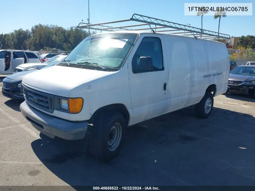 2003 Ford E-250 Commercial/Recreational VIN: 1FTNS24L83HC06785 Lot: 40658522