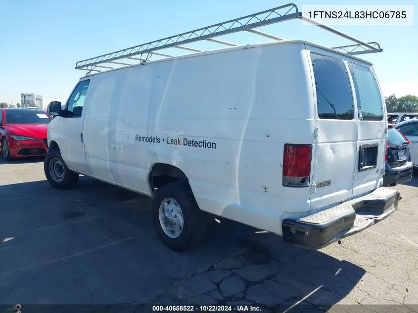 2003 Ford E-250 Commercial/Recreational VIN: 1FTNS24L83HC06785 Lot: 40658522