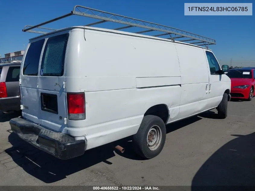 2003 Ford E-250 Commercial/Recreational VIN: 1FTNS24L83HC06785 Lot: 40658522