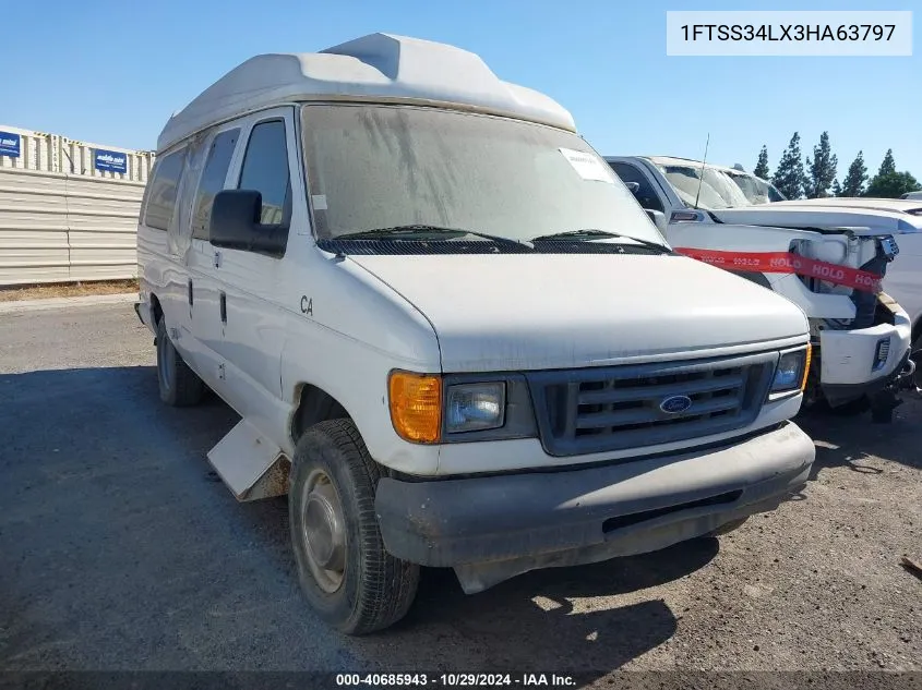 2003 Ford E-350 Super Duty Commercial/Recreational VIN: 1FTSS34LX3HA63797 Lot: 40685943