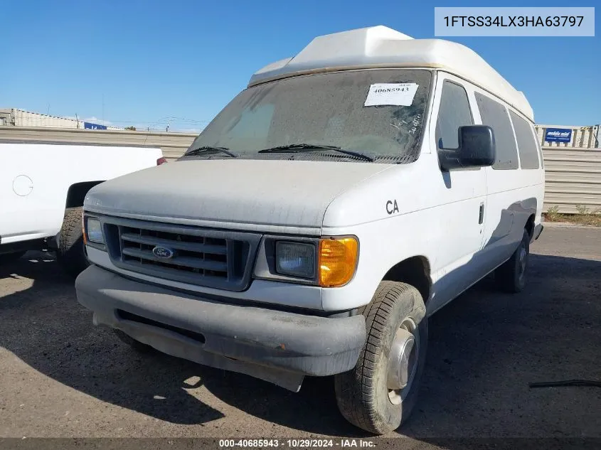 2003 Ford E-350 Super Duty Commercial/Recreational VIN: 1FTSS34LX3HA63797 Lot: 40685943