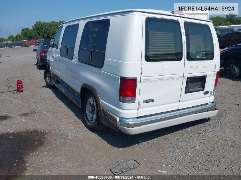 2004 Ford Econoline E150 Van VIN: 1FDRE14L54HA15924 Lot: 40325706