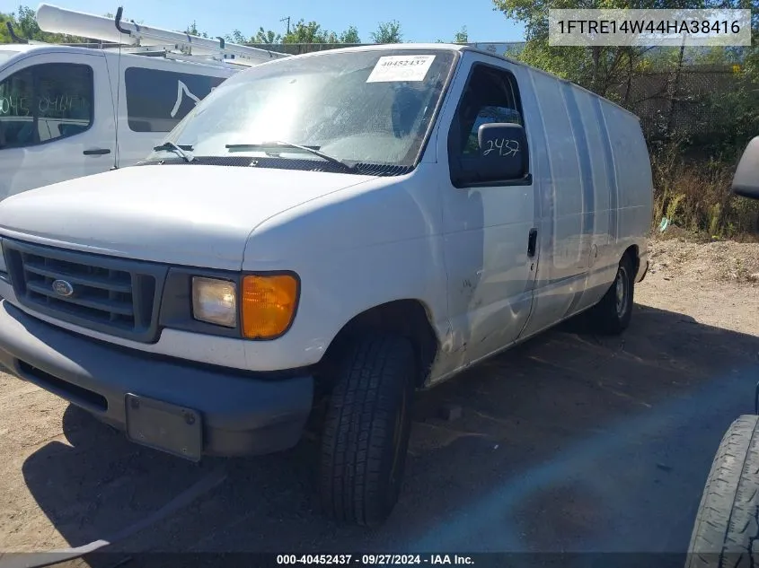 2004 Ford E-150 Commercial/Recreational VIN: 1FTRE14W44HA38416 Lot: 40452437