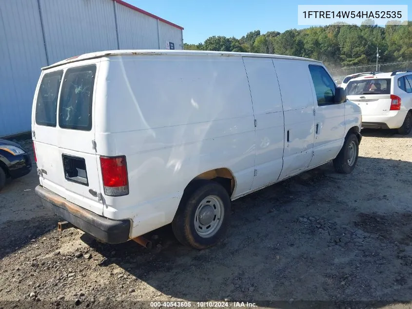 2004 Ford E-150 Commercial/Recreational VIN: 1FTRE14W54HA52535 Lot: 40543605