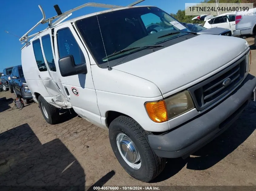 2004 Ford E-250 Commercial/Recreational VIN: 1FTNE24L94HA80199 Lot: 40576600