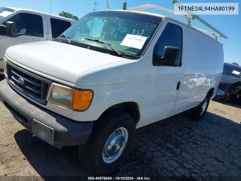 2004 Ford E-250 Commercial/Recreational VIN: 1FTNE24L94HA80199 Lot: 40576600