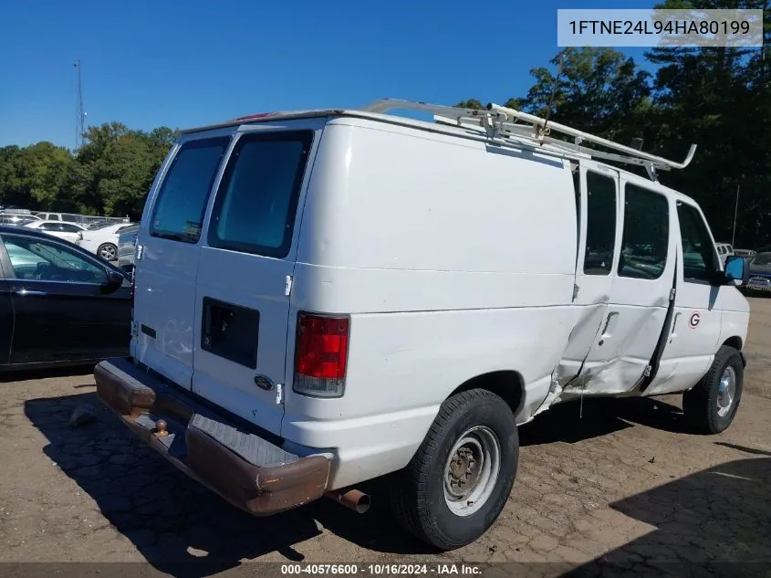 2004 Ford E-250 Commercial/Recreational VIN: 1FTNE24L94HA80199 Lot: 40576600