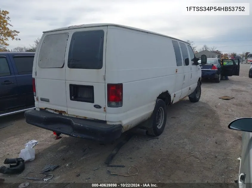 2004 Ford E-350 Super Duty Commercial/Recreational VIN: 1FTSS34P54HB53752 Lot: 40639898