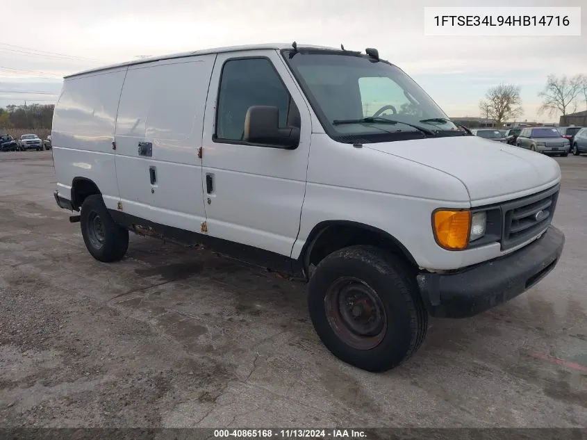 2004 Ford Econoline Commercial/Recreational VIN: 1FTSE34L94HB14716 Lot: 40865168