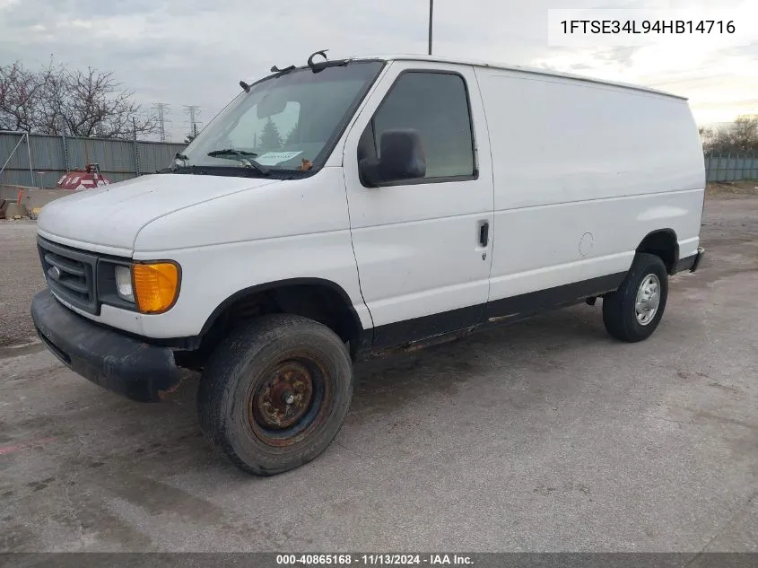 2004 Ford Econoline Commercial/Recreational VIN: 1FTSE34L94HB14716 Lot: 40865168