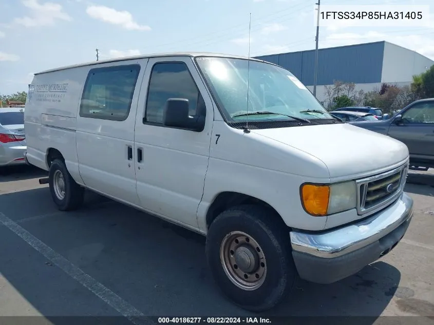 2005 Ford E-350 Super Duty Commercial/Recreational VIN: 1FTSS34P85HA31405 Lot: 40186277