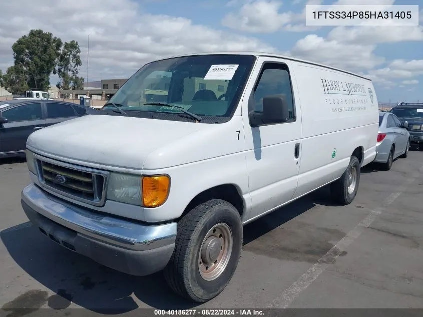 2005 Ford E-350 Super Duty Commercial/Recreational VIN: 1FTSS34P85HA31405 Lot: 40186277