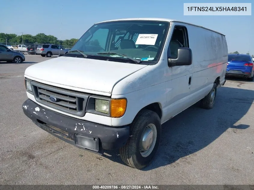 2005 Ford E-250 Commercial/Recreational VIN: 1FTNS24LX5HA48341 Lot: 40209786