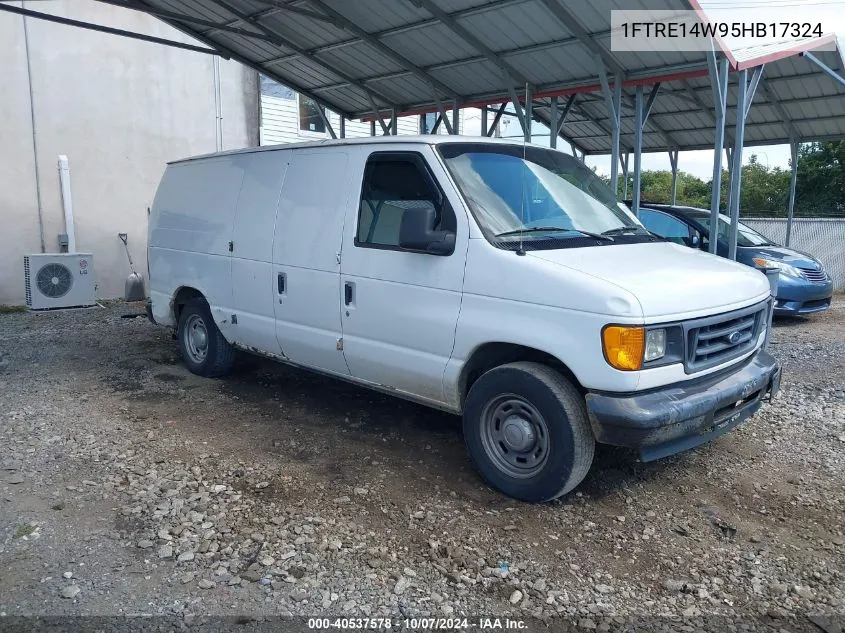 2005 Ford E-150 Commercial/Recreational VIN: 1FTRE14W95HB17324 Lot: 40537578