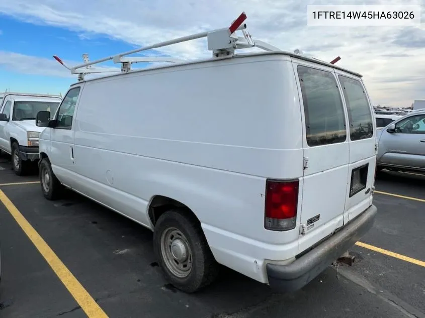 2005 Ford Econoline E150 Van VIN: 1FTRE14W45HA63026 Lot: 40668608