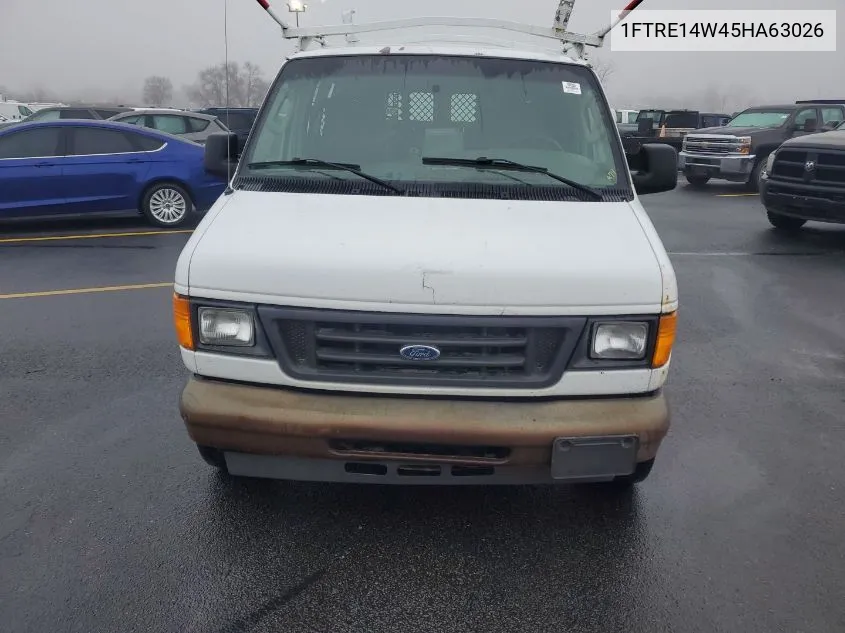 2005 Ford Econoline E150 Van VIN: 1FTRE14W45HA63026 Lot: 40668608