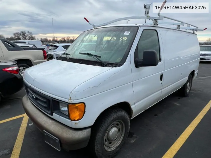 2005 Ford Econoline E150 Van VIN: 1FTRE14W45HA63026 Lot: 40668608