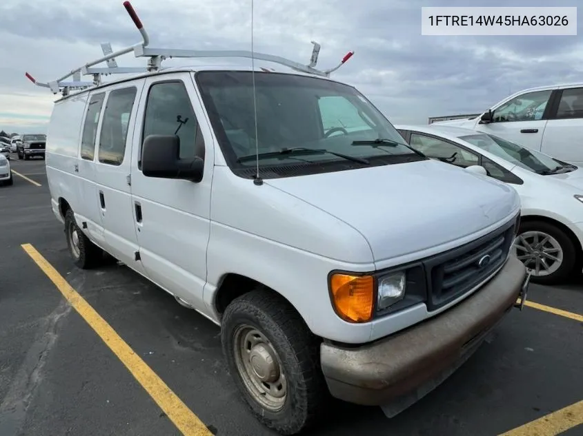 2005 Ford Econoline E150 Van VIN: 1FTRE14W45HA63026 Lot: 40668608