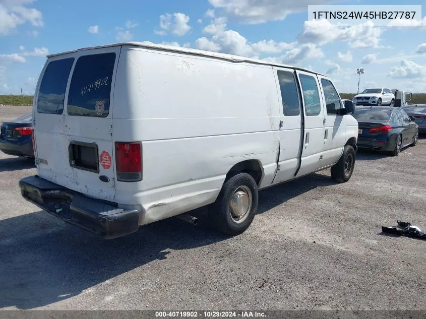 2005 Ford E-250 Commercial/Recreational VIN: 1FTNS24W45HB27787 Lot: 40719902