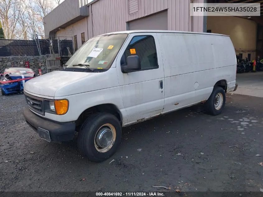 2005 Ford E-250 Commercial/Recreational VIN: 1FTNE24W55HA35028 Lot: 40841692