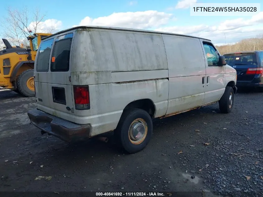 2005 Ford E-250 Commercial/Recreational VIN: 1FTNE24W55HA35028 Lot: 40841692