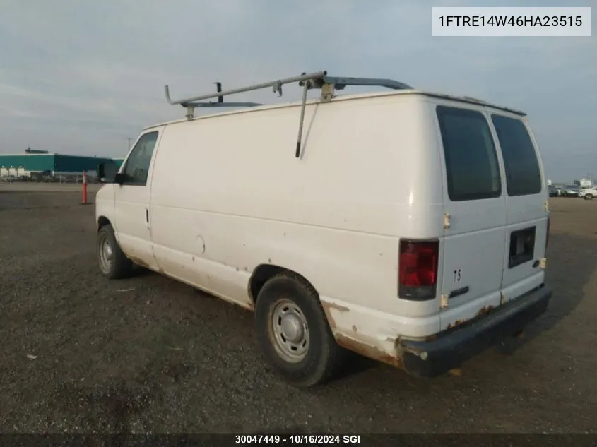 2006 Ford Econoline E150 Van VIN: 1FTRE14W46HA23515 Lot: 30047449