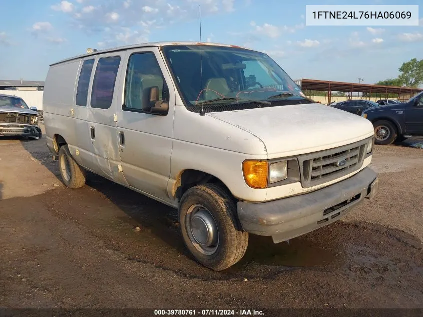 2006 Ford E-250 Commercial/Recreational VIN: 1FTNE24L76HA06069 Lot: 39780761