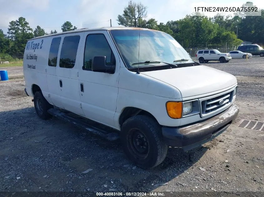 2006 Ford E-250 Commercial/Recreational VIN: 1FTNE24W26DA75592 Lot: 40083106