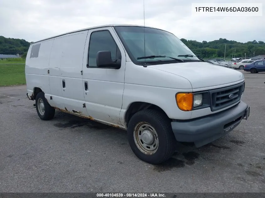 2006 Ford E-150 Commercial/Recreational VIN: 1FTRE14W66DA03600 Lot: 40104539