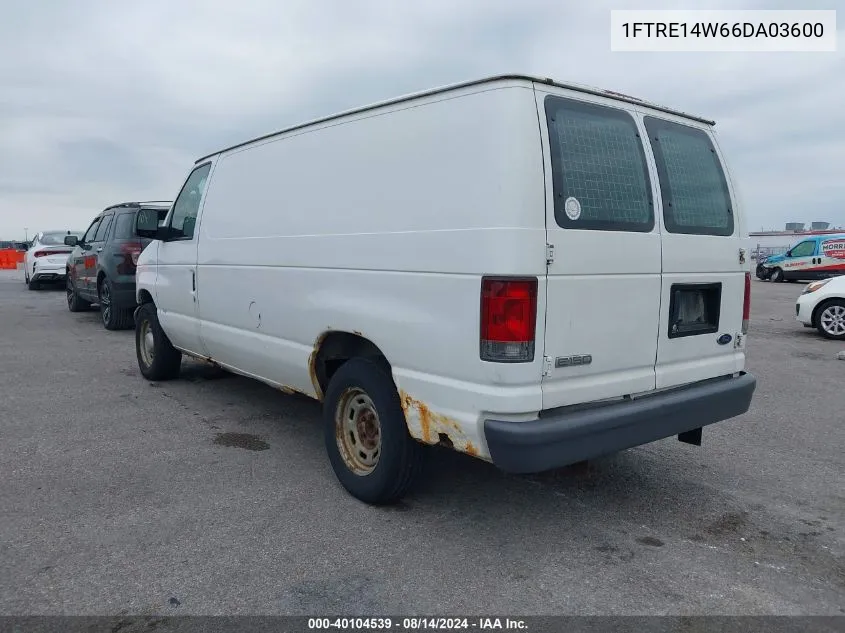 2006 Ford E-150 Commercial/Recreational VIN: 1FTRE14W66DA03600 Lot: 40104539