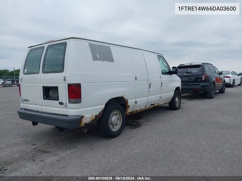 2006 Ford E-150 Commercial/Recreational VIN: 1FTRE14W66DA03600 Lot: 40104539