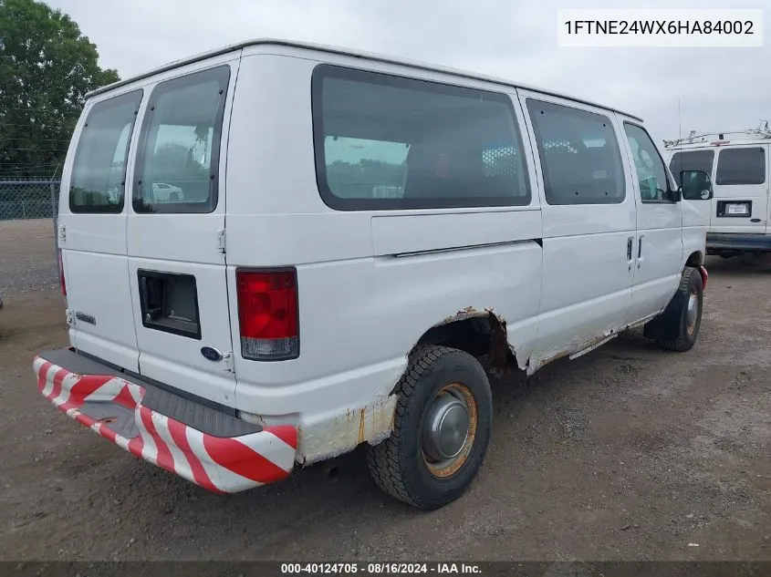 2006 Ford E-250 Commercial/Recreational VIN: 1FTNE24WX6HA84002 Lot: 40124705