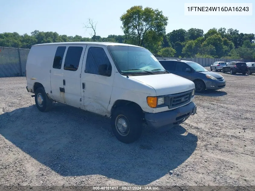 2006 Ford E-250 Commercial/Recreational VIN: 1FTNE24W16DA16243 Lot: 40161417