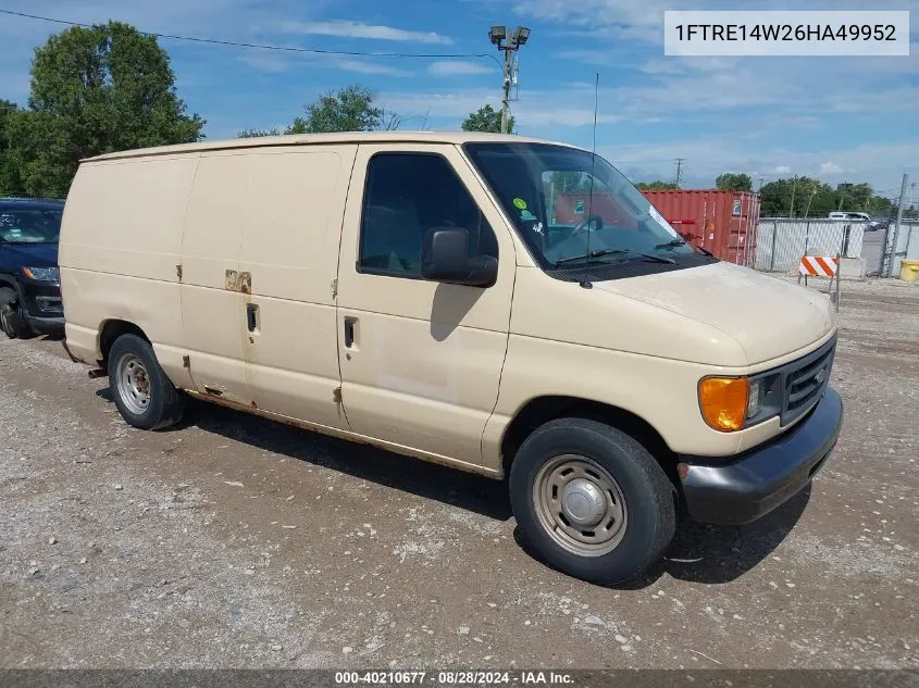 2006 Ford E-150 Commercial/Recreational VIN: 1FTRE14W26HA49952 Lot: 40210677