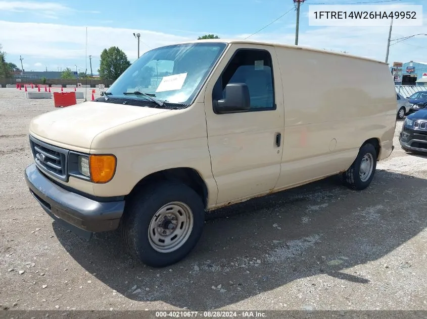 2006 Ford E-150 Commercial/Recreational VIN: 1FTRE14W26HA49952 Lot: 40210677