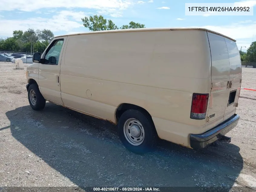 2006 Ford E-150 Commercial/Recreational VIN: 1FTRE14W26HA49952 Lot: 40210677