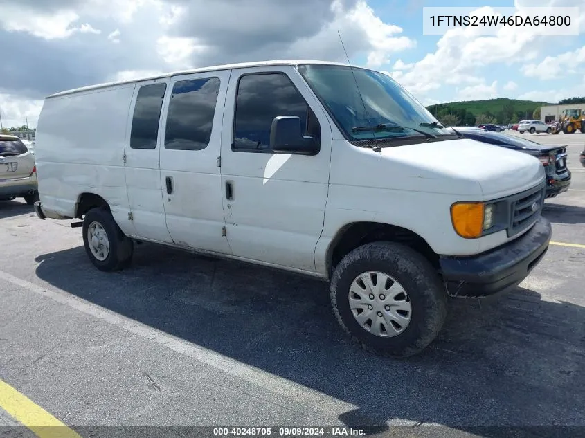 2006 Ford E-250 Commercial/Recreational VIN: 1FTNS24W46DA64800 Lot: 40248705