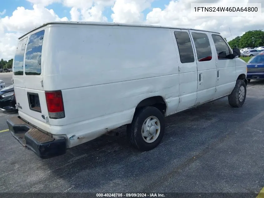 2006 Ford E-250 Commercial/Recreational VIN: 1FTNS24W46DA64800 Lot: 40248705