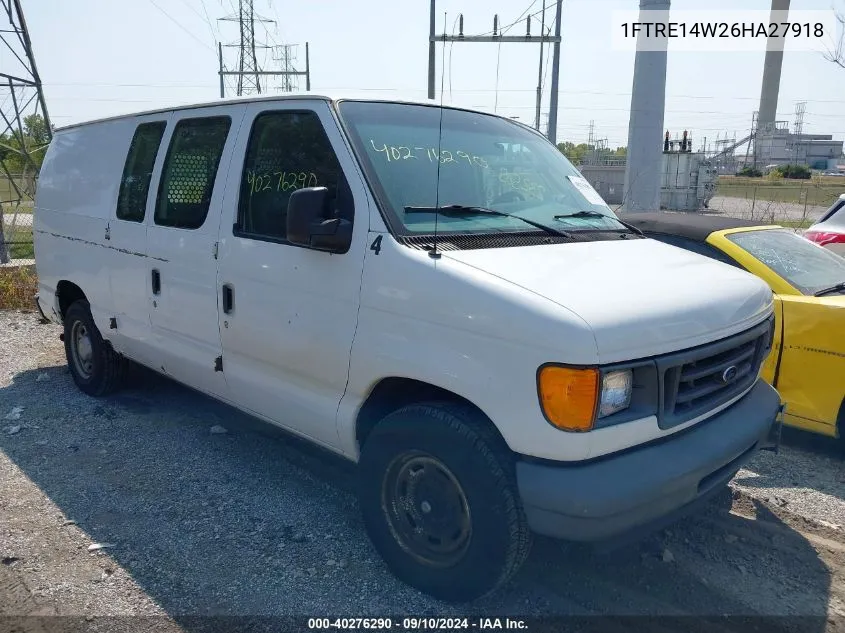 2006 Ford E-150 Commercial/Recreational VIN: 1FTRE14W26HA27918 Lot: 40276290