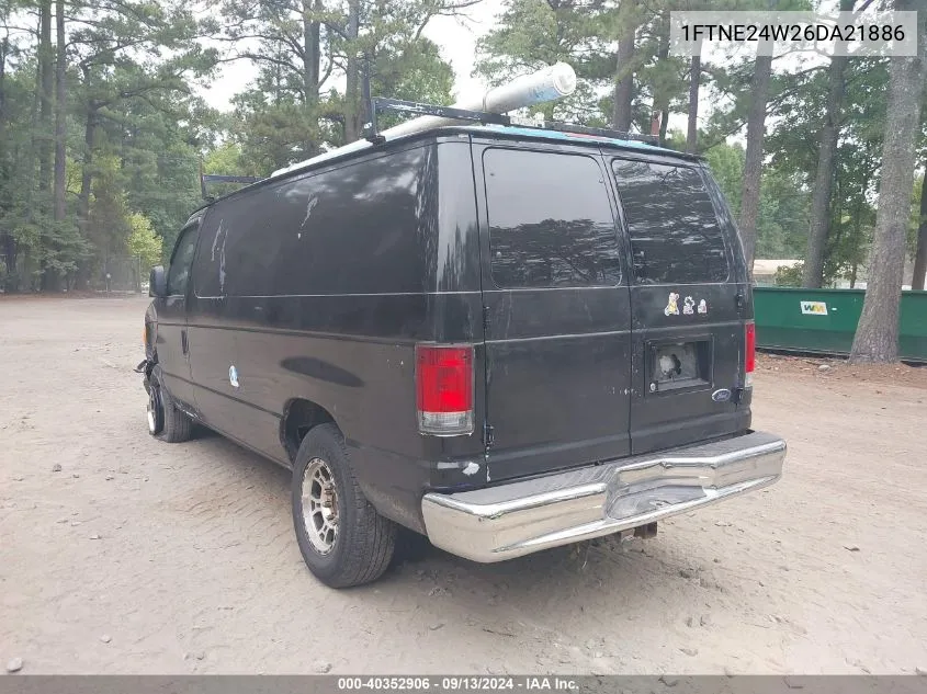 2006 Ford E-250 Commercial/Recreational VIN: 1FTNE24W26DA21886 Lot: 40352906