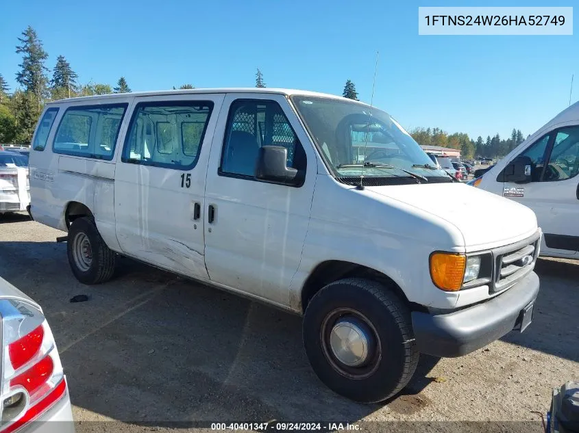 1FTNS24W26HA52749 2006 Ford E-250 Commercial/Recreational