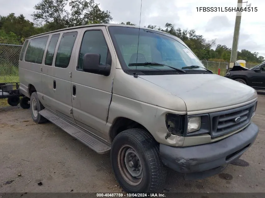 2006 Ford E-350 Super Duty Xl/Xlt VIN: 1FBSS31L56HA64515 Lot: 40487759