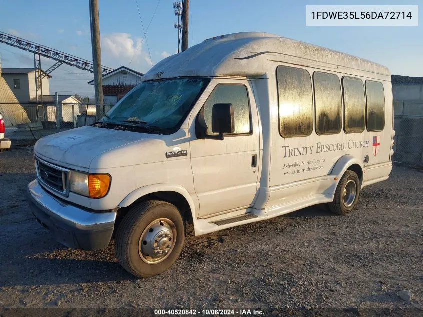 2006 Ford E-350 Cutaway VIN: 1FDWE35L56DA72714 Lot: 40520842